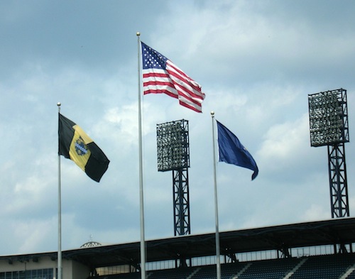 Flags at PNC Park